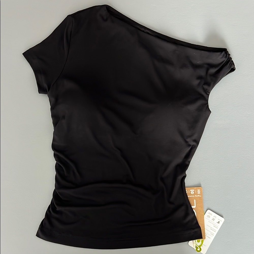 OGL Black One-Shoulder Top